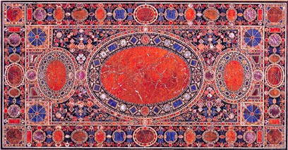 Marble Inlay Dining Table Top